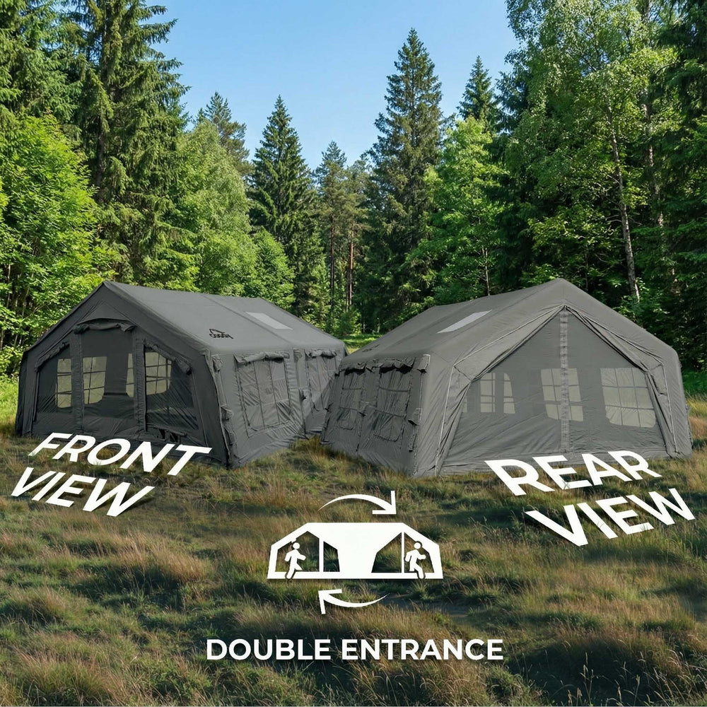 RBM Outdoors Coody 13.6 (Koala-5) Gray Inflatable Tent House for Camping (2-8 person)