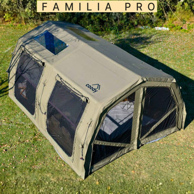 RBM Outdoors Coody Familia AirTent 17.2 Pro Forest Green- Inflatable Tent for Camping (2-10 Person)