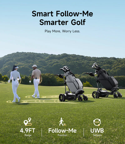 NAVEE Birdie 3X Smart Follow Me Electric Golf Push Cart