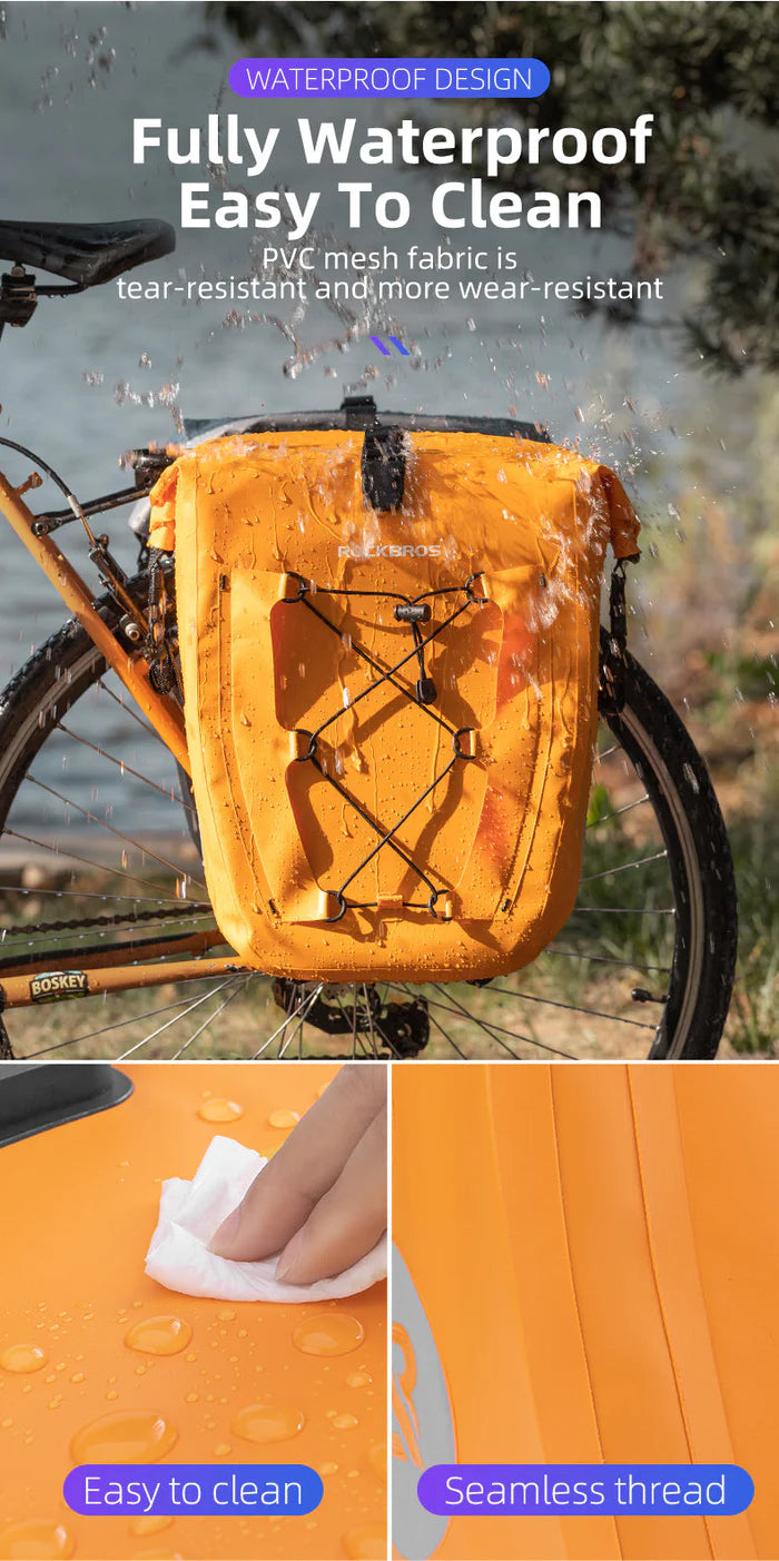 Birch ROCKBROS Deluxe Large Capacity Bicycle Saddlebag in Various Colours