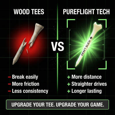 Aiming Fluid Golf - DON’T SUCK™ Golf Tees – PureFlight™ 4-Prong Design (50-Pack)