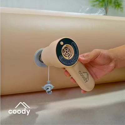 RBM Outdoors Coody Air Pump GR-119P, Portable Air Pump for Coreo Air Mattress, 3 Nozzles, Up to 2 PSI