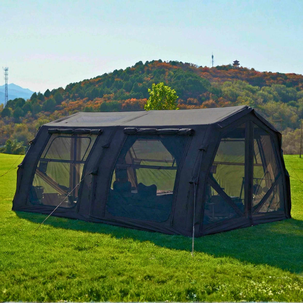 RBM Outdoors Coody Familia AirTent 17.2 Pro Black - Inflatable Tent for Camping (2-10 Person)