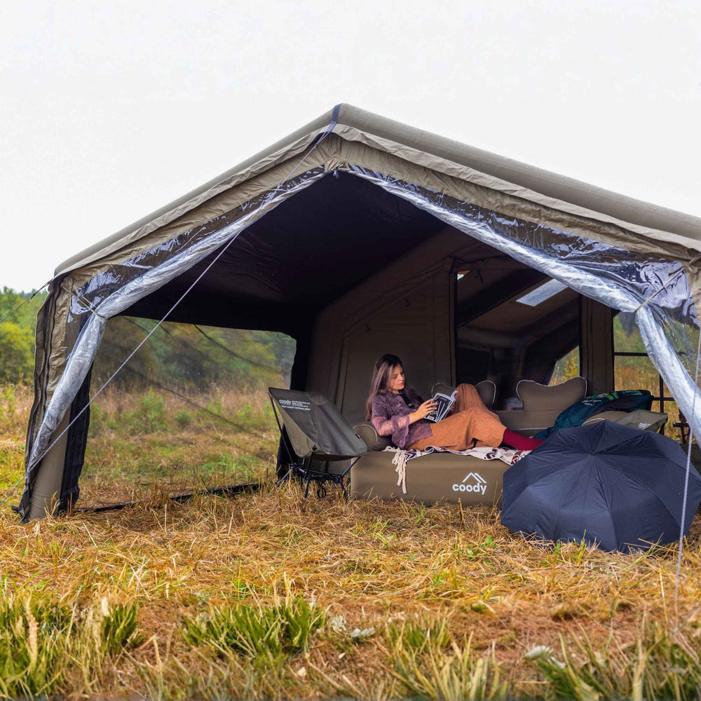 RBM Outdoors Coody AirTarp Forest Green - Inflatable Canopy for Tent 17.2, 13.6, Hub, 10.0