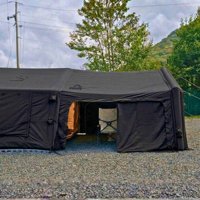 RBM Outdoors Coody AirTarp Inflatable Canopy Extension for 8.0 AirTent – Black