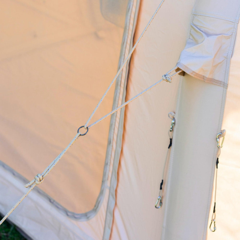 RBM Outdoors Coody Familia AirTent 17.2 PRO Beige (2-10 Person)+Electric Pump+TPU Door Beige+Ground Sheet