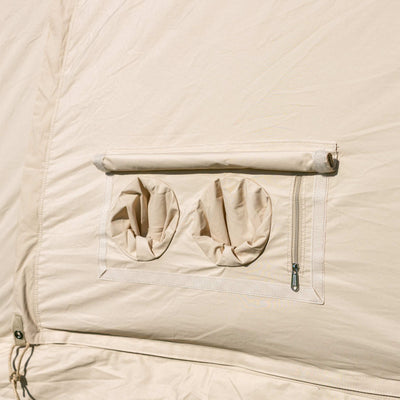 RBM Outdoors Coody Familia AirTent 17.2 PRO Beige (2-10 Person)+Electric Pump+TPU Door Beige+Ground Sheet