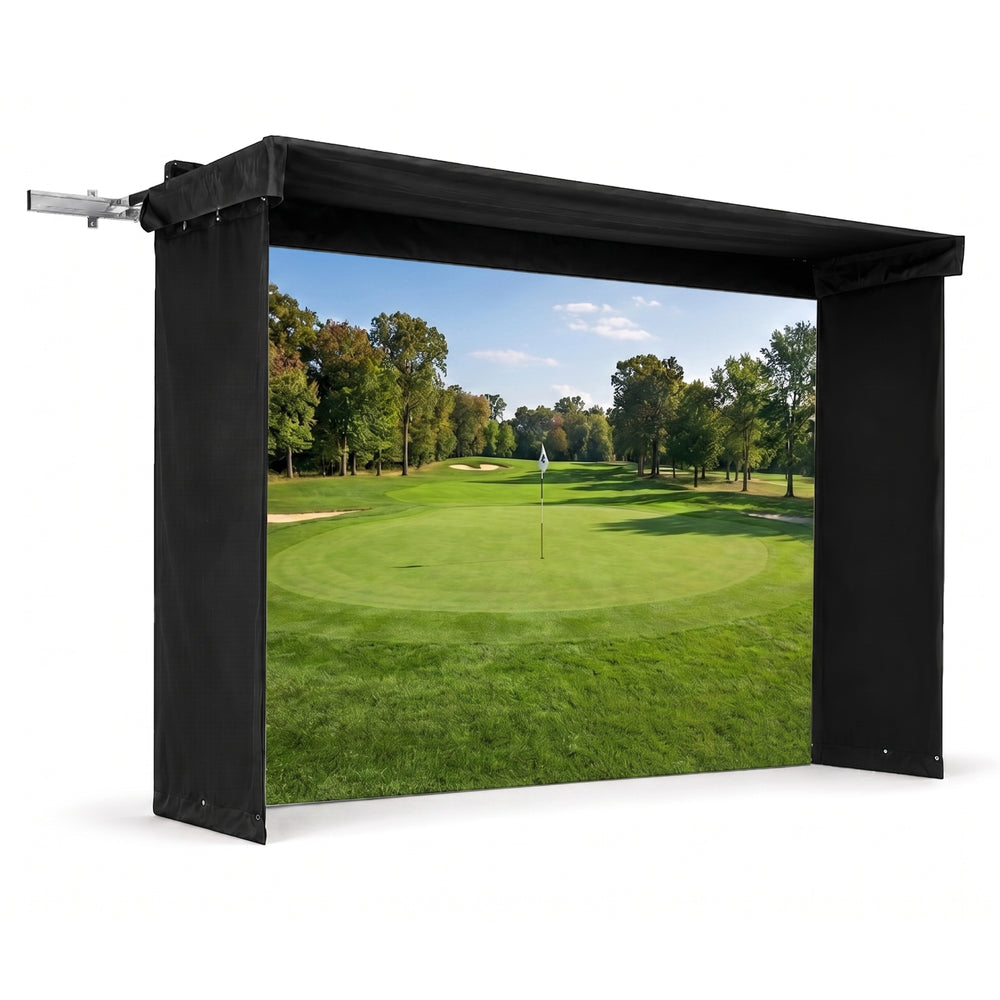 The SportScreen Golf Studio Vanish LITE 11 Retractable Golf Simulator Enclosure