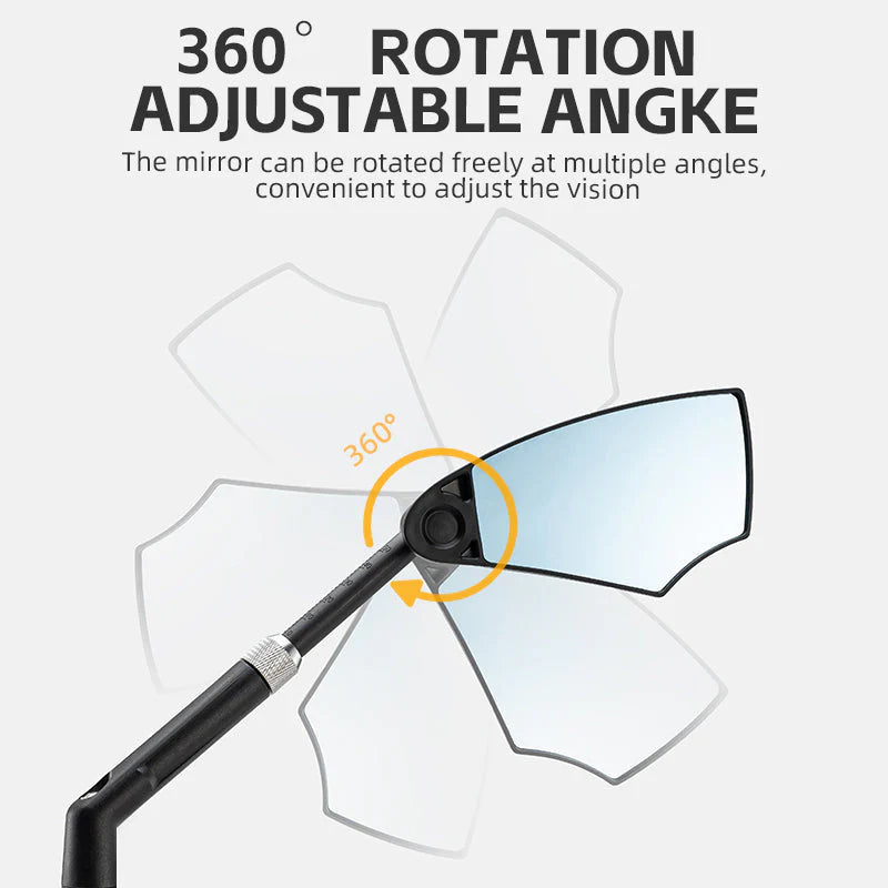 Birch ROCKBROS Adjustable Bike Mirror Anti-Glare 360-Degree Rotation