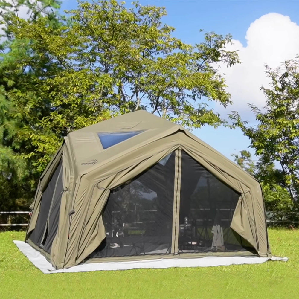 RBM Outdoors Coody Hub Forest Green (2-6 person) + Ground Sheet PVC + Carpet Coody Hub + Electric Pump