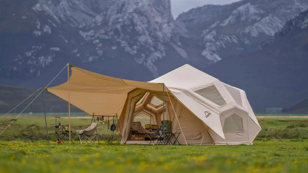 Coody | RBM Bestona Inflatable Tent for 2-4 Person (Beige)