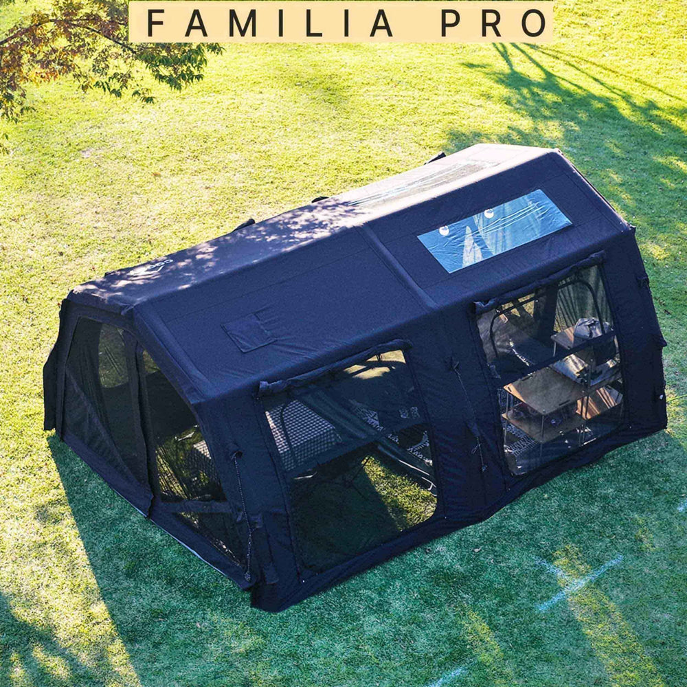 RBM Outdoors Coody Familia AirTent 17.2 Pro Black - Inflatable Tent for Camping (2-10 Person)