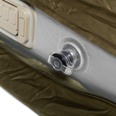RBM Outdoors Coody Air Mattress Green King (197×184×35 cm) – Premium Air Bed with Built-in Pump