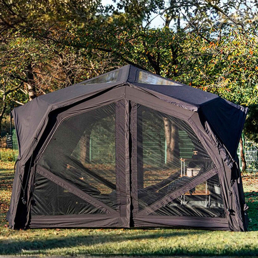 RBM Outdoors Coody Hub Pro Black - Inflatable Tent for Camping (2-6 Person)