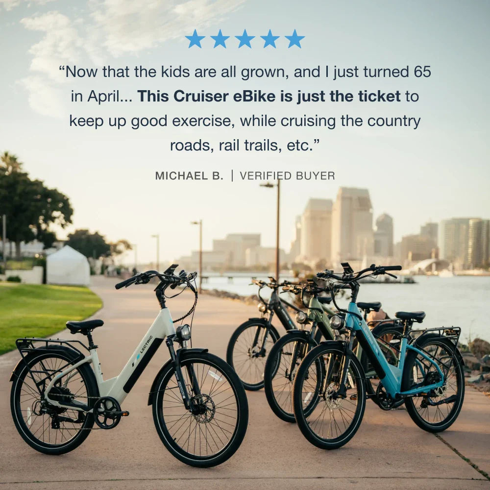 Lectric XPress2 Raindrop Blue Cruiser eBike