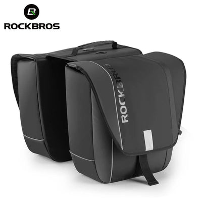 Birch ROCKBROS Super 30-Litre Bicycle Saddlebags in Black