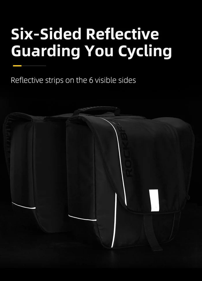 Birch ROCKBROS Super 30-Litre Bicycle Saddlebags in Black