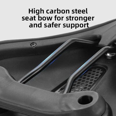 Birch ROCKBROS Comfort Shock Absorption Bike Saddle Soft Wide Seat for Men Women