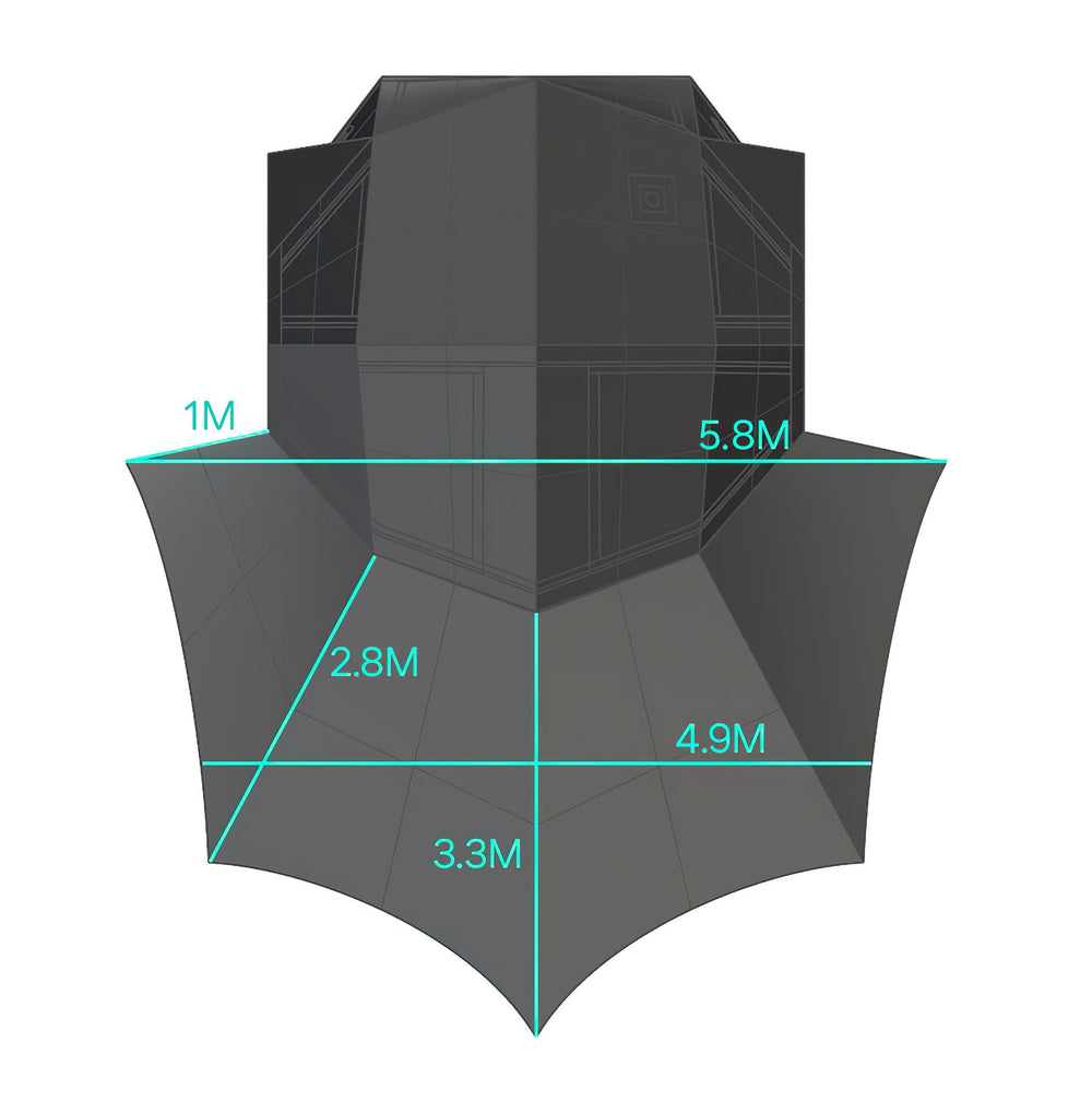 RBM Outdoors Coody | RBM Bestona Inflatable Tent for 2-4 Person (Black)