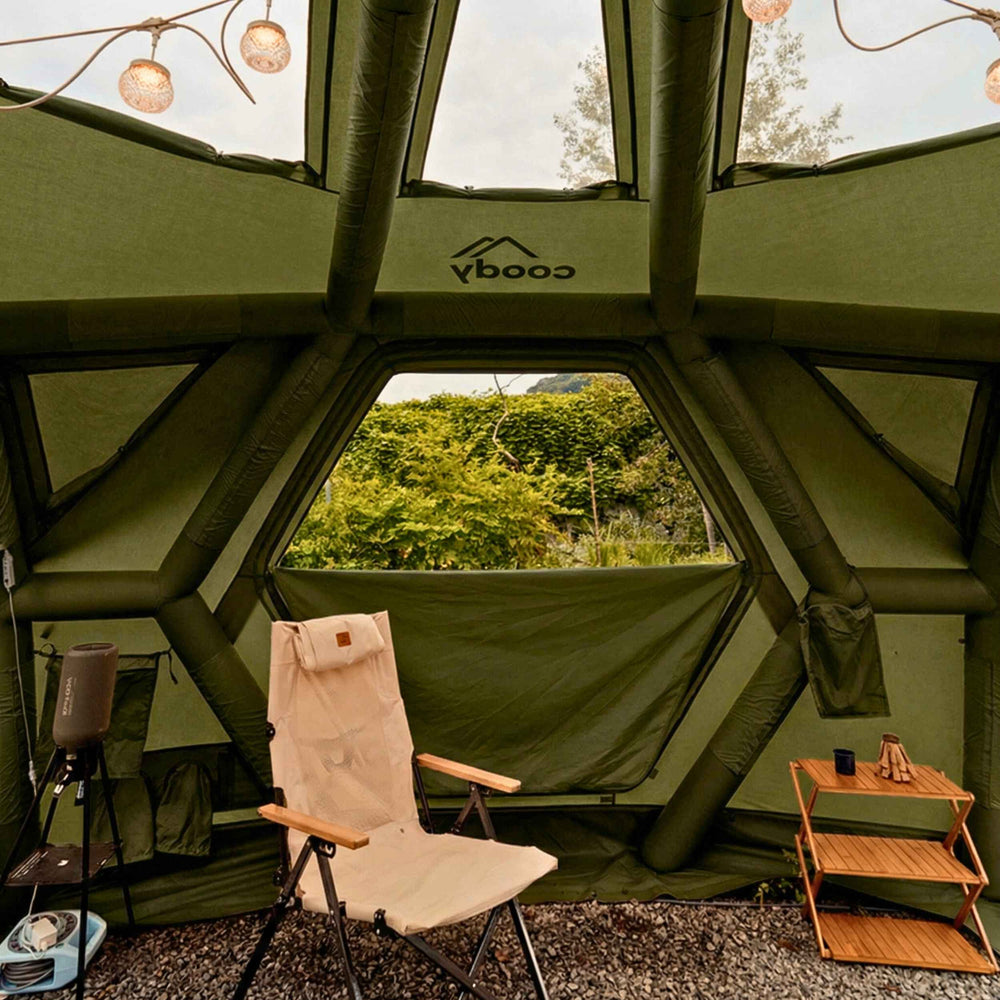 RBM Outdoors Coody Hub Pro Forest Green - Inflatable Tent for Camping (2-6 Person)