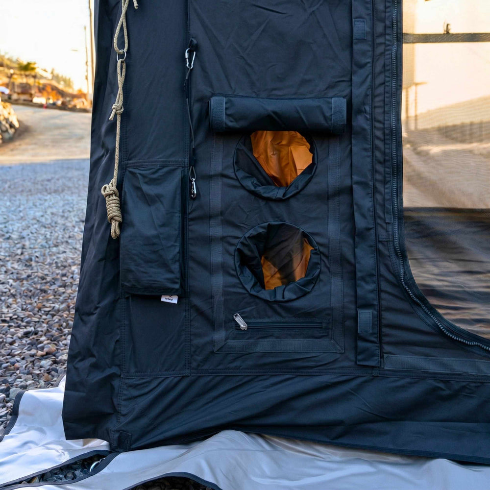 RBM Outdoors Coody 10.0 PRO Black Premium Inflatable Canvas Tent for 2–4 Campers