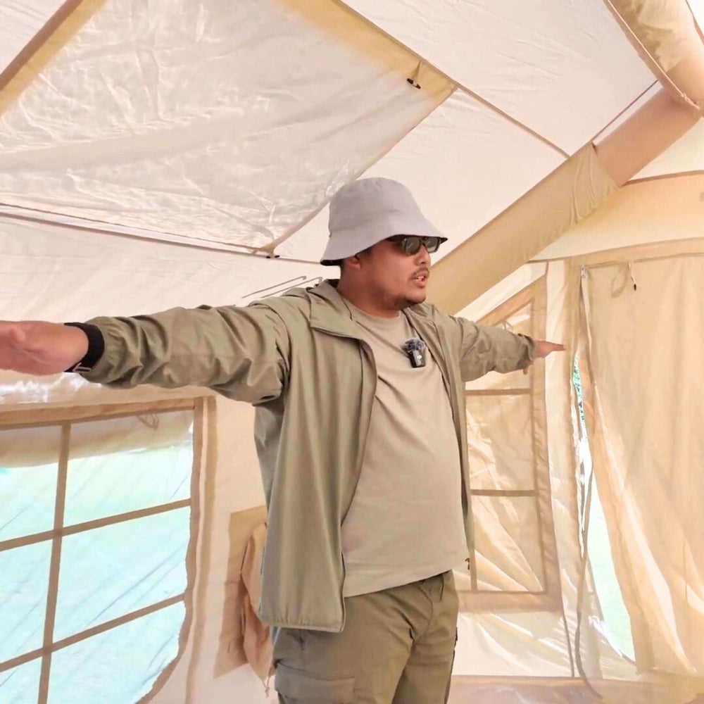 RBM Outdoors Coody 8.0 Beige Inflatable Tent House for Camping (1-4 person)