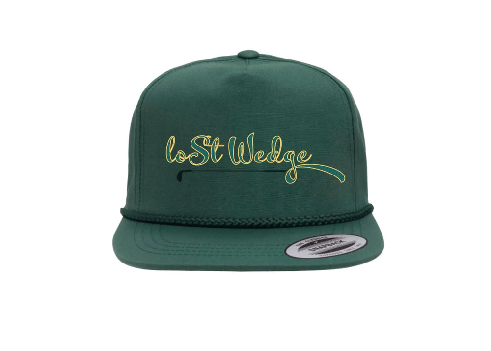 The Tee Clip Lost Wedge™ Official Logo Retro Golf Hat Spruce Green