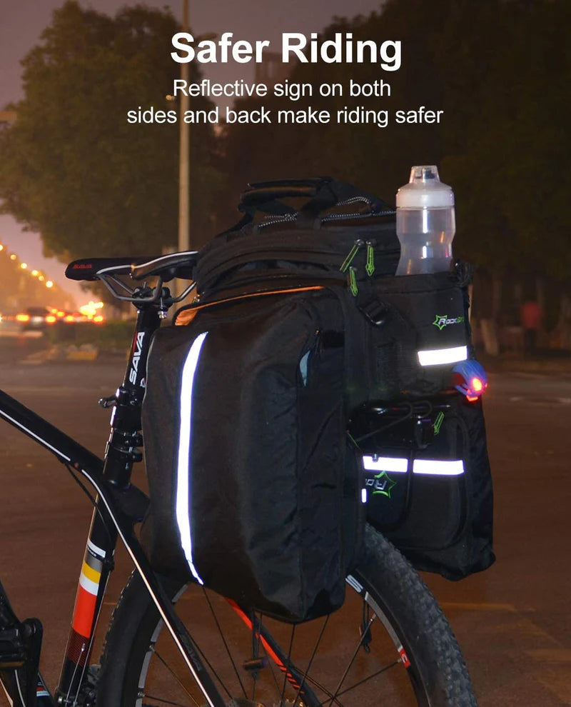 Birch ROCKBROS Bicycle Pannier Bike Bag with Extendable Compartments