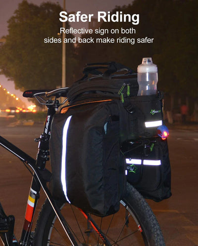 Birch ROCKBROS Bicycle Pannier Bike Bag with Extendable Compartments