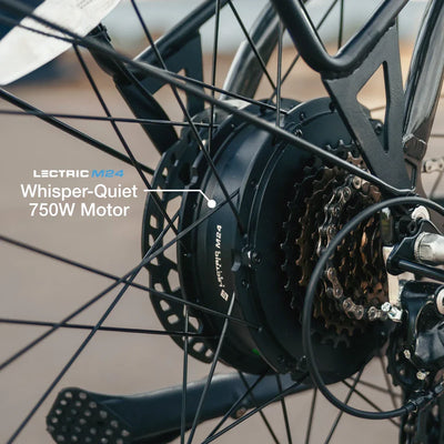 Lectric XPress2 Stratus White Cruiser eBike