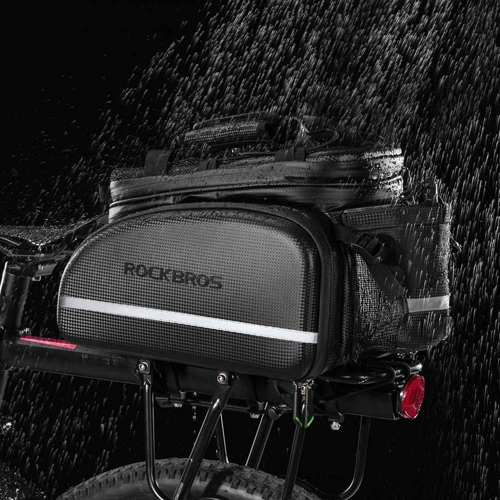 Birch ROCKBROS 34L Expandable Bike Rack Bag: Waterproof & Multifunctional