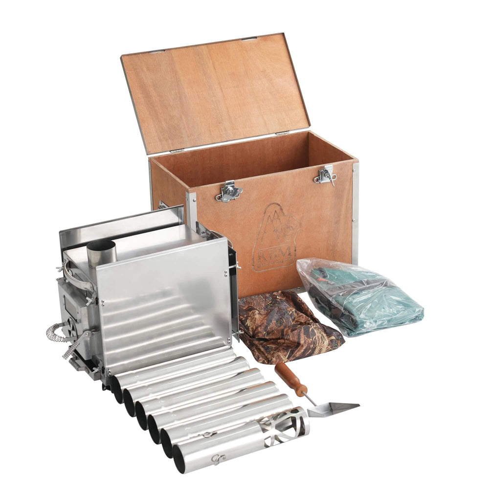 RBM Outdoors Small Wood Stove With Fire-Resistant Glass "Caminus S"