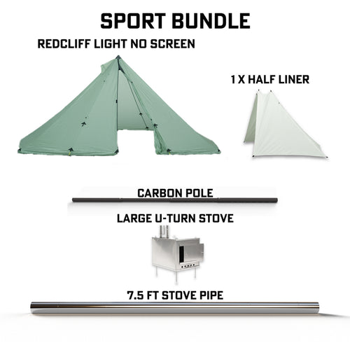 Seek Outside Redcliff Light | Stove | Liner | Hot Tent Bundle