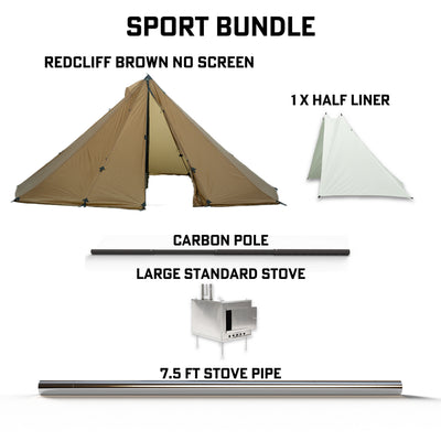 Seek Outside Redcliff | Stove | Liner | Hot Tent Bundle