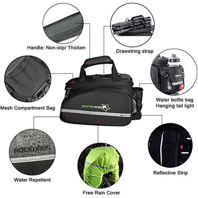Birch ROCKBROS Bicycle Pannier Bike Bag with Extendable Compartments