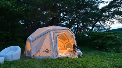 Coody | RBM Bestona Inflatable Tent for 2-4 Person (Beige)