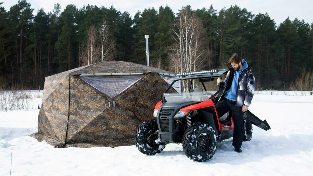 RBM Outdoors - All-Seasons Tent Hexagon. Best for 2-8 person