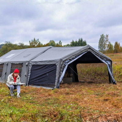 RBM Outdoors Coody AirTarp Gray - Inflatable Canopy for Tent 17.2, 13.6, Hub, 10.0