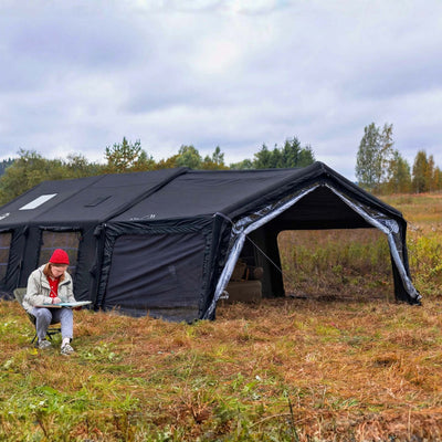 RBM Outdoors Coody AirTarp Black - Inflatable Canopy for Tent 17.2, 13.6, Hub, 10.0