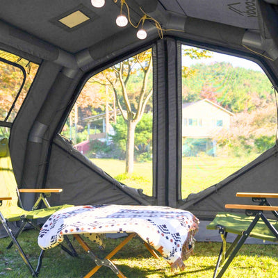 RBM Outdoors Coody Familia AirTent 17.2 Pro Gray - Inflatable Tent for Camping (2-10 Person)