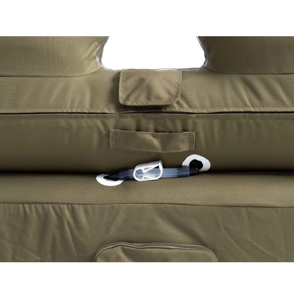 RBM Outdoors Coody Air Sofa Khaki - Inflatable Camping Couch with Built-In Pump