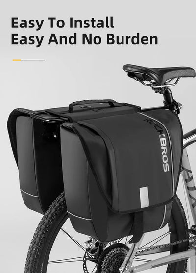 Birch ROCKBROS Super 30-Litre Bicycle Saddlebags in Black
