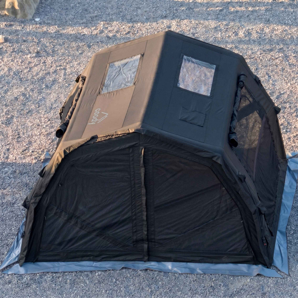 RBM Outdoors Coody 10.0 PRO Black Premium Inflatable Canvas Tent for 2–4 Campers