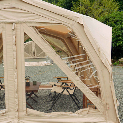 RBM Outdoors Coody Hub Pro Beige- Inflatable Tent for Camping (2-6 Person)