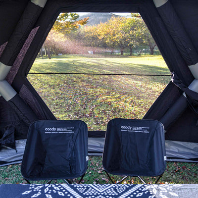 RBM Outdoors Coody Hub Pro Black - Inflatable Tent for Camping (2-6 Person)