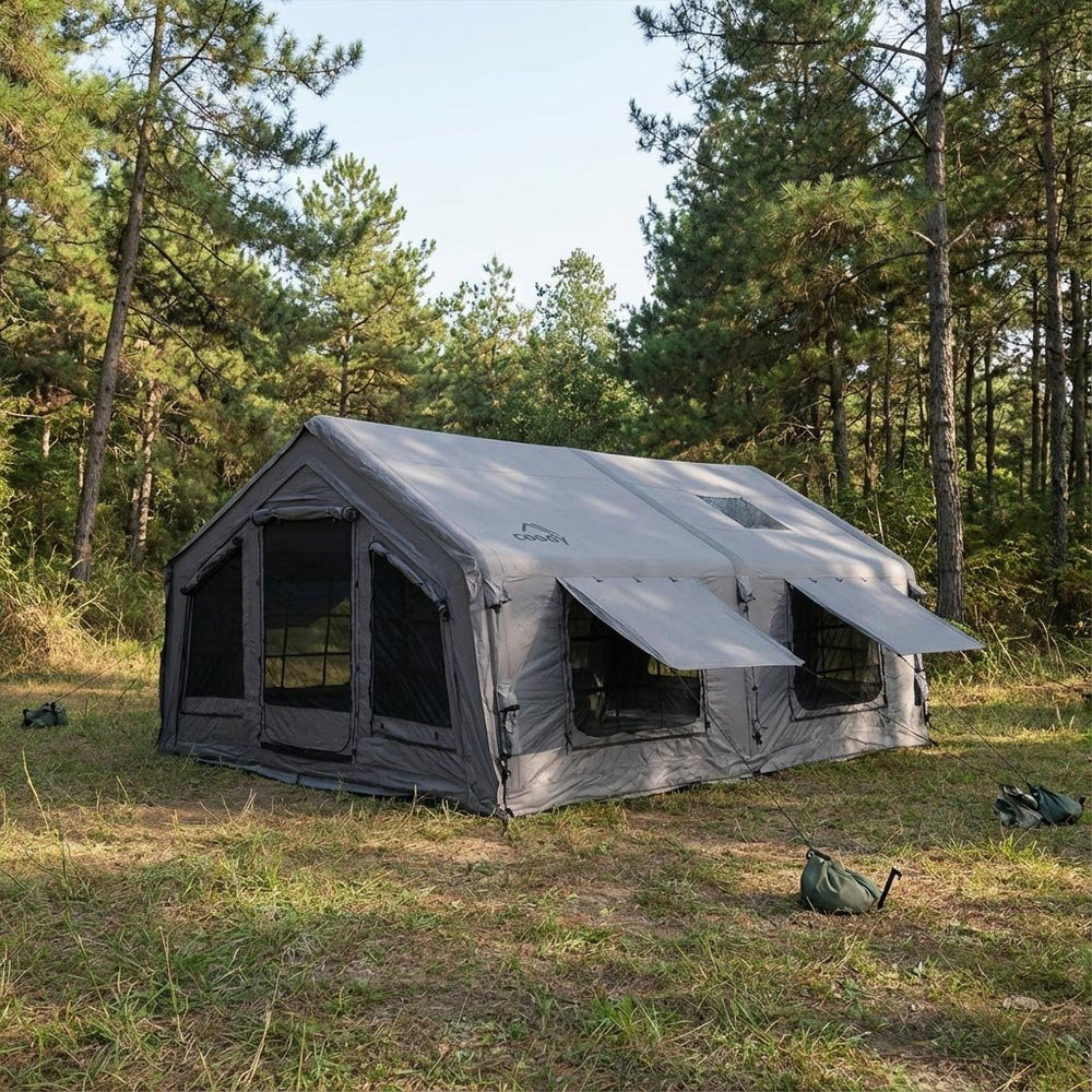 RBM Outdoors Coody 17.2 (Koala-7) Gray Inflatable Tent House for Camping (2-10 person)