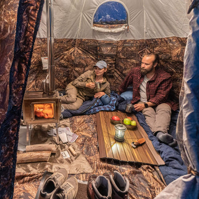 RBM All-Seasons tent UP-2 Mini for 1-3 person + Wood Stove Caminus S