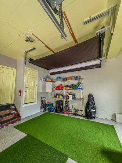 The SportScreen Golf Studio Vanish 11 Retractable Golf Simulator Enclosure