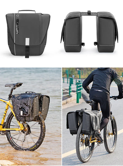 Birch ROCKBROS Super 30-Litre Bicycle Saddlebags in Black