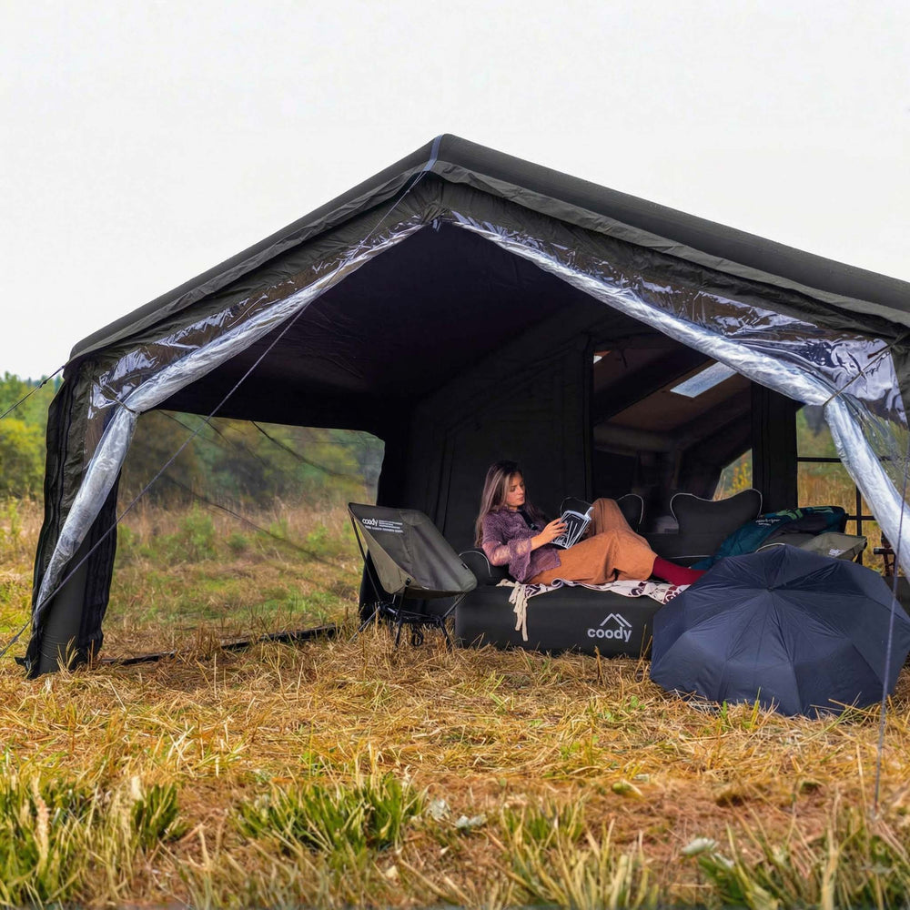 RBM Outdoors Coody AirTarp Black - Inflatable Canopy for Tent 17.2, 13.6, Hub, 10.0